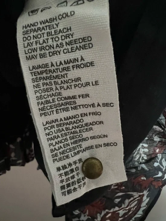 Cleobella Carolyn Ruffle Mini Dress Avolon Paisley Block Print Organic Cotton - Picture 15 of 15